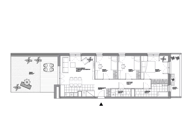 4 pokoje, mieszkanie 84,00 m², piętro 7, oferta nr B1/89, Architektów, Wrocław, Al. Architektów 22-30