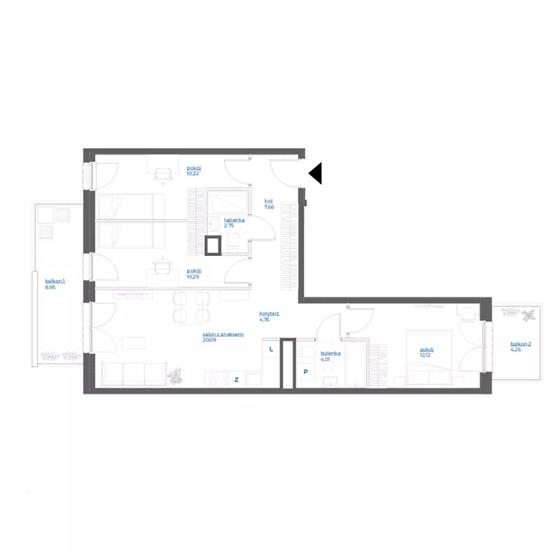 4 pokoje, mieszkanie 72,00 m², piętro 2, oferta nr 28/89, Leśny Marcelin, Poznań, Grunwald, Junikowo, ul. Jeleniogórska