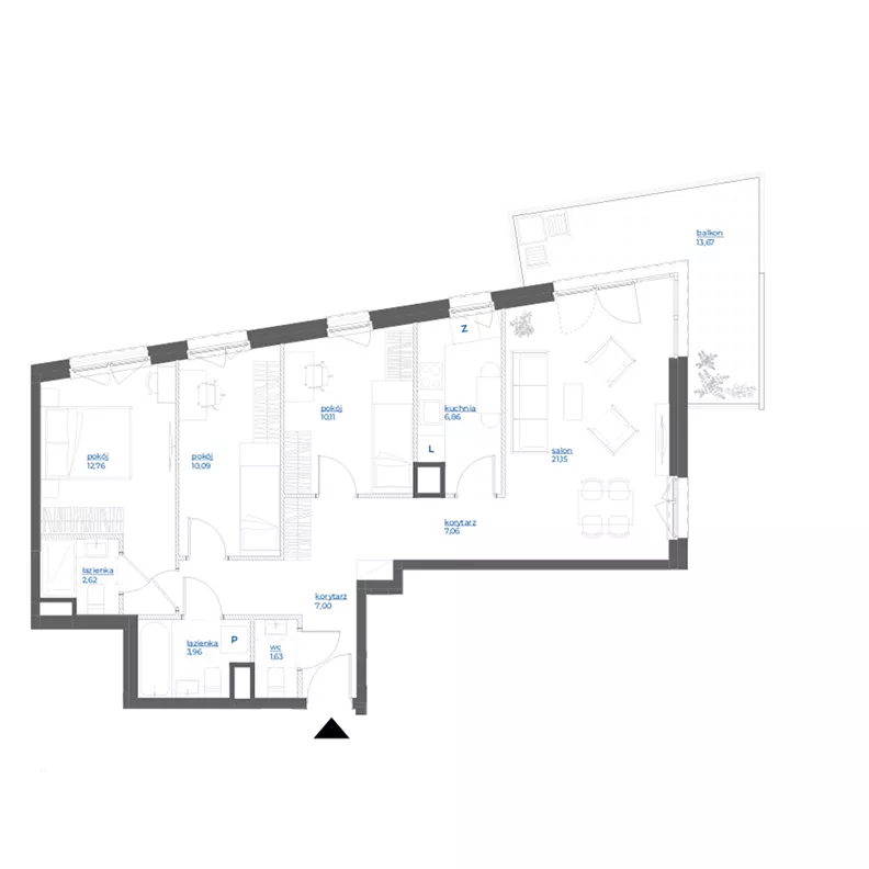 4 pokoje, mieszkanie 83,24 m², piętro 1, oferta nr 28A/120, Leśny Marcelin, Poznań, Grunwald, Junikowo, ul. Jeleniogórska