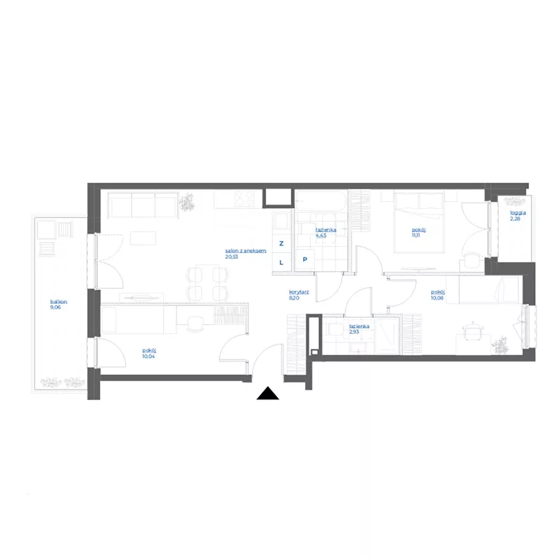 4 pokoje, mieszkanie 67,34 m², piętro 2, oferta nr 28/57, Leśny Marcelin, Poznań, Grunwald, Junikowo, ul. Jeleniogórska