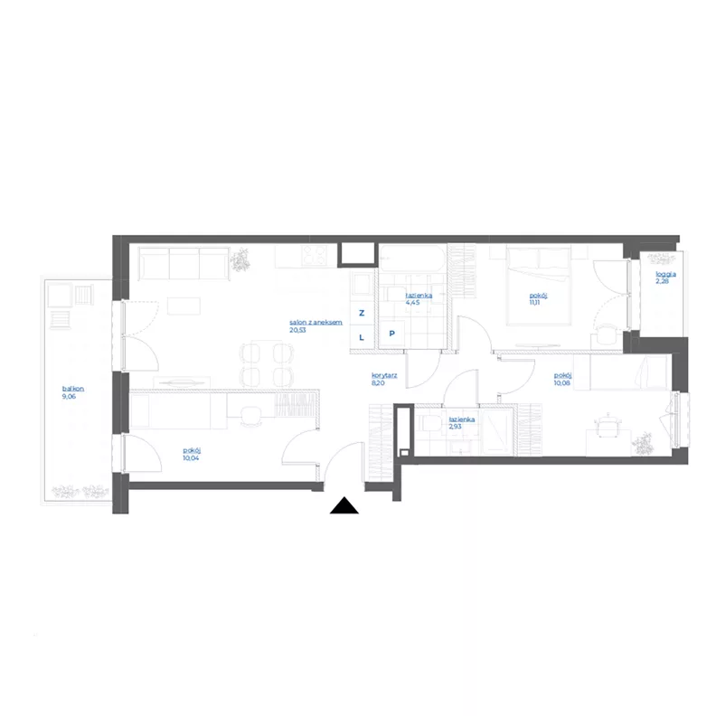 4 pokoje, mieszkanie 67,34 m², piętro 3, oferta nr 28/60, Leśny Marcelin, Poznań, Grunwald, Junikowo, ul. Jeleniogórska