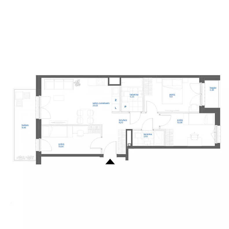 4 pokoje, mieszkanie 67,34 m², piętro 5, oferta nr 28/66, Leśny Marcelin, Poznań, Grunwald, Junikowo, ul. Jeleniogórska