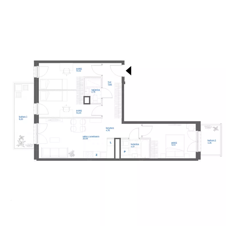 4 pokoje, mieszkanie 72,00 m², piętro 5, oferta nr 28/110, Leśny Marcelin, Poznań, Grunwald, Junikowo, ul. Jeleniogórska