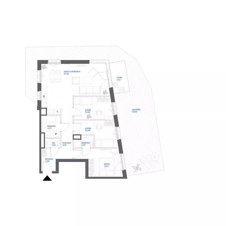 4 pokoje, mieszkanie 80,90 m², parter, oferta nr 28A/114, Leśny Marcelin, Poznań, Grunwald, Junikowo, ul. Jeleniogórska
