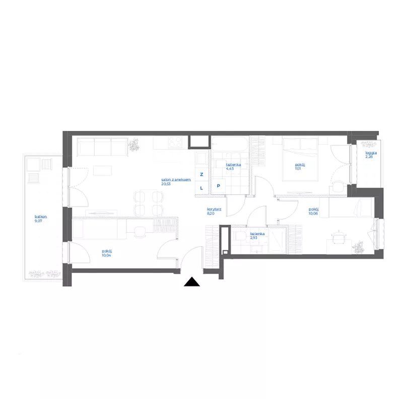 4 pokoje, mieszkanie 67,34 m², piętro 1, oferta nr 28/54, Leśny Marcelin, Poznań, Grunwald, Junikowo, ul. Jeleniogórska