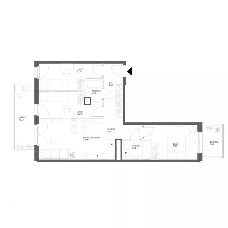 4 pokoje, mieszkanie 72,00 m², piętro 3, oferta nr 28/96, Leśny Marcelin, Poznań, Grunwald, Junikowo, ul. Jeleniogórska