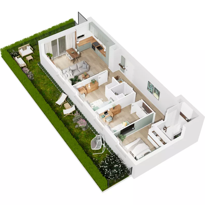 4 pokoje, mieszkanie 72,22 m², parter, oferta nr 122/72, Dobre Strony, Kraków, Dębniki, Borek Fałęcki, ul. Obozowa