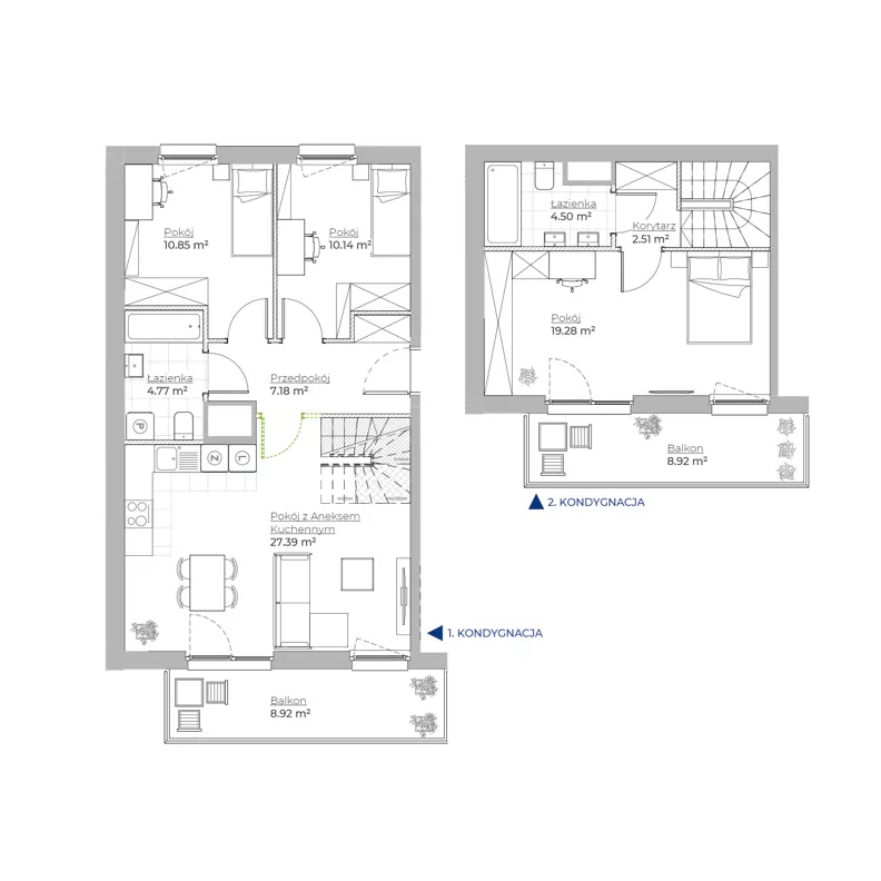 4 pokoje, mieszkanie 86,62 m², piętro 2, oferta nr 126/211, Dobre Strony, Kraków, Dębniki, Borek Fałęcki, ul. Obozowa