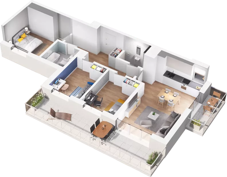 4 pokoje, mieszkanie 75,92 m², piętro 2, oferta nr 1/59, Osiedle Prystora, Warszawa, Ursus, Skorosze, ul. Prystora