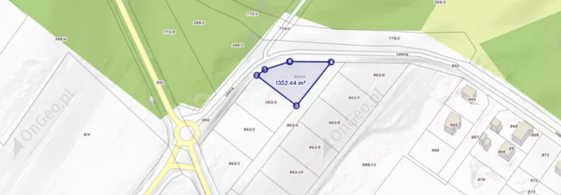 Działka 1 352,44 m², oferta nr , SGKEHU854, Wierzchowo, Długa