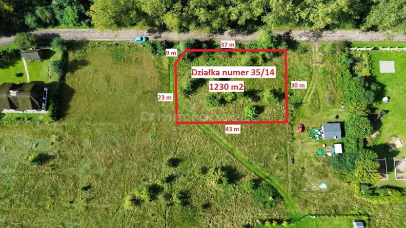 Działka 1 230,00 m², oferta nr , SGLIRY997, Modła
