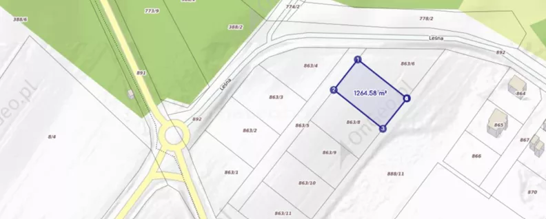 Działka 1 264,58 m², oferta nr , SGVUCA171, Wierzchowo