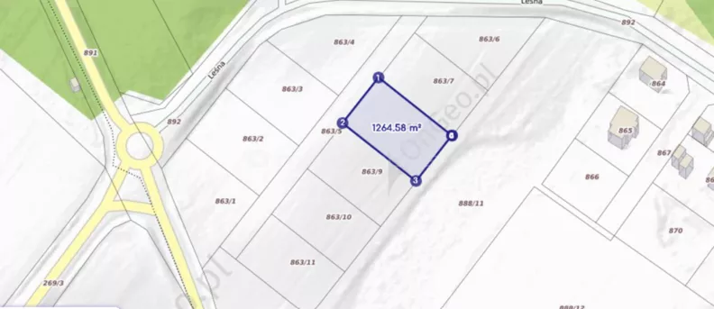 Działka 1 264,58 m², oferta nr , SGHOCU406, Wierzchowo
