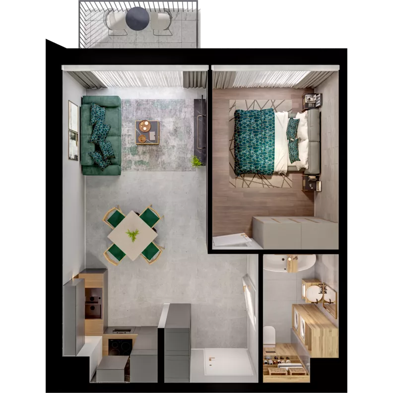 2 pokoje, mieszkanie 39,87 m², piętro 2, oferta nr WL/Z11/21, Wiczlino Lyceum, Gdynia, Chwarzno-Wiczlino, Wiczlino, ul. Danusi 31