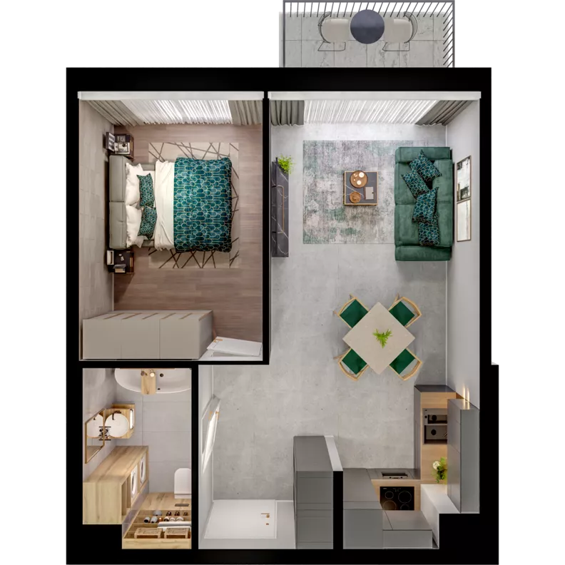 2 pokoje, mieszkanie 39,68 m², piętro 2, oferta nr WL/Z13/23, Wiczlino Lyceum, Gdynia, Chwarzno-Wiczlino, Wiczlino, ul. Danusi 31