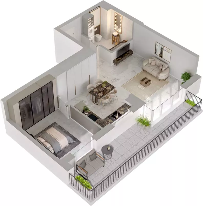 2 pokoje, mieszkanie 44,74 m², piętro 2, oferta nr CCW/S24/20, Centrum Chwarzno - Wiczlino , Gdynia, Chwarzno-Wiczlino, ul. Fregatowa