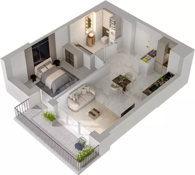 2 pokoje, mieszkanie 38,31 m², piętro 2, oferta nr CCW/S24/21, Centrum Chwarzno - Wiczlino , Gdynia, Chwarzno-Wiczlino, ul. Fregatowa
