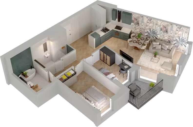 3 pokoje, mieszkanie 66,72 m², piętro 2, oferta nr WL/D33/25, Wiczlino Lyceum, Gdynia, Chwarzno-Wiczlino, Wiczlino, ul. Danusi 31