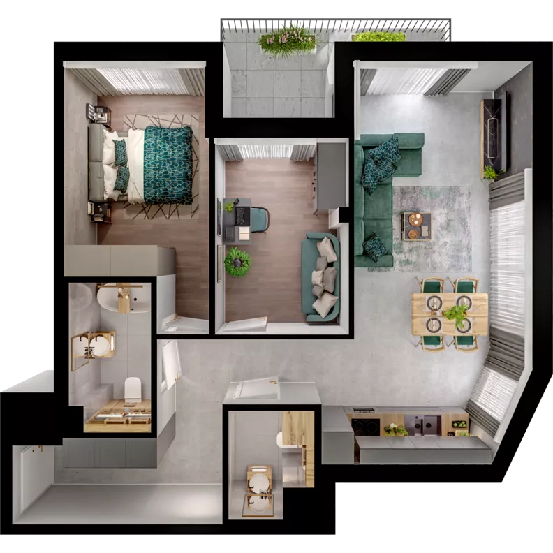 3 pokoje, mieszkanie 64,60 m², piętro 2, oferta nr WL/Z13/25, Wiczlino Lyceum, Gdynia, Chwarzno-Wiczlino, Wiczlino, ul. Danusi 31