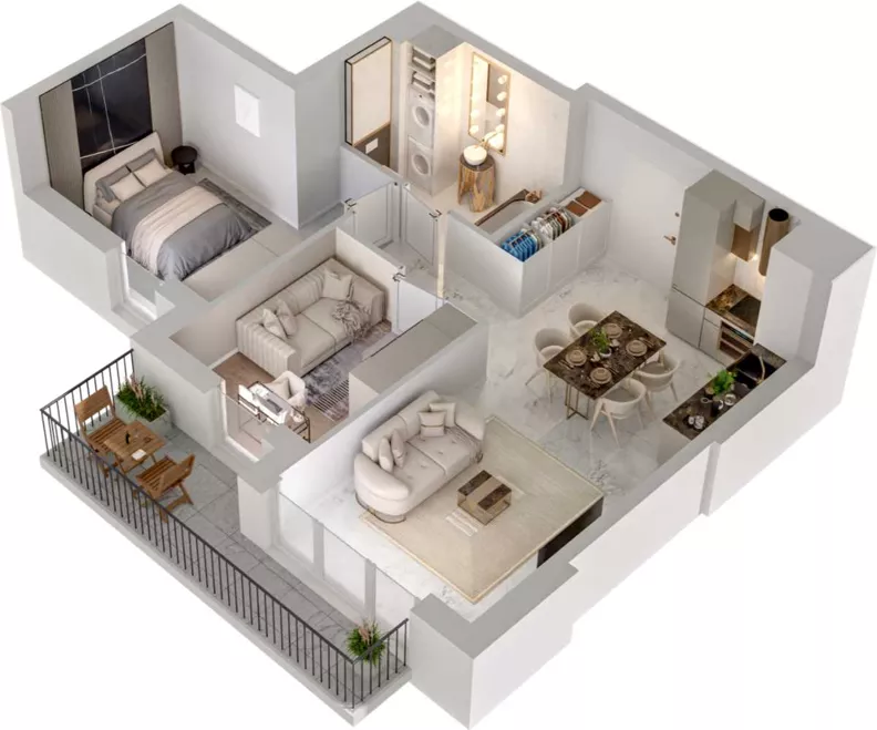 3 pokoje, mieszkanie 51,05 m², piętro 1, oferta nr CCW/S24/16, Centrum Chwarzno - Wiczlino , Gdynia, Chwarzno-Wiczlino, ul. Fregatowa