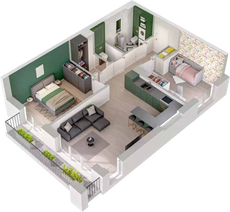 3 pokoje, mieszkanie 62,68 m², piętro 1, oferta nr CCW/S20/10, Centrum Chwarzno - Wiczlino , Gdynia, Chwarzno-Wiczlino, ul. Fregatowa