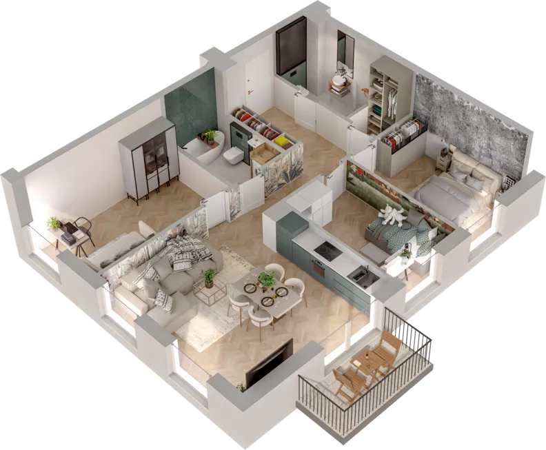 4 pokoje, mieszkanie 73,32 m², piętro 1, oferta nr WL/D33/11, Wiczlino Lyceum, Gdynia, Chwarzno-Wiczlino, Wiczlino, ul. Danusi 31