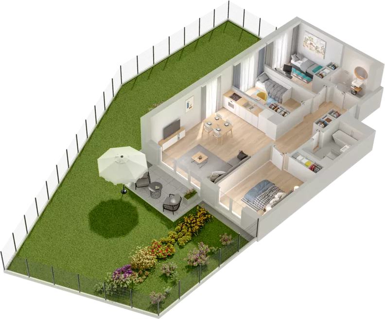 4 pokoje, mieszkanie 74,56 m², parter, oferta nr WW/B5/3, Welocity Wiczlino, Gdynia, Chwarzno-Wiczlino, ul. Jana Kazimierza