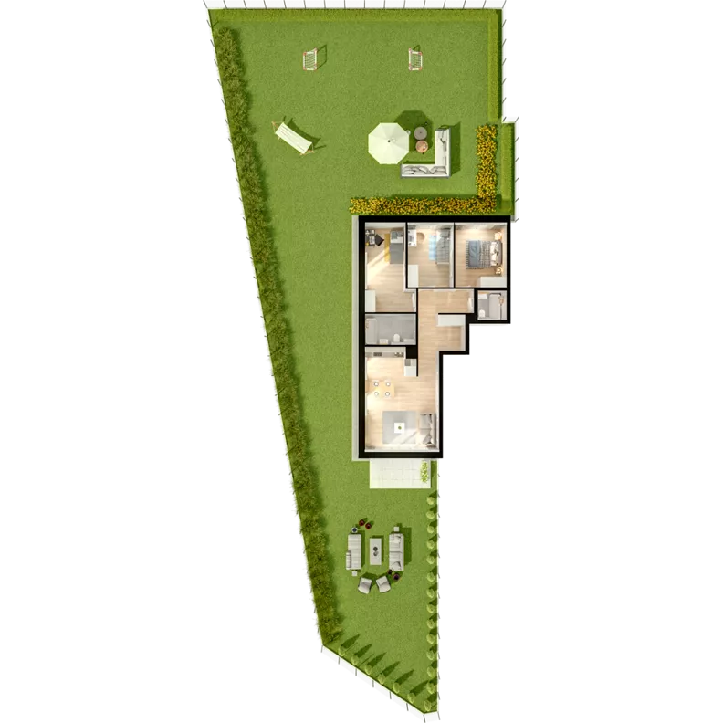 4 pokoje, mieszkanie 77,81 m², parter, oferta nr WW/JK14/10, Welocity Wiczlino, Gdynia, Chwarzno-Wiczlino, ul. Jana Kazimierza
