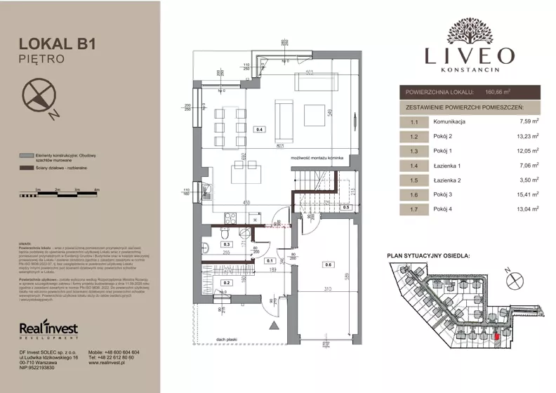 Dom 160,66 m², oferta nr B.1, LIVEO Konstancin, Solec, ul. Jaśminowa