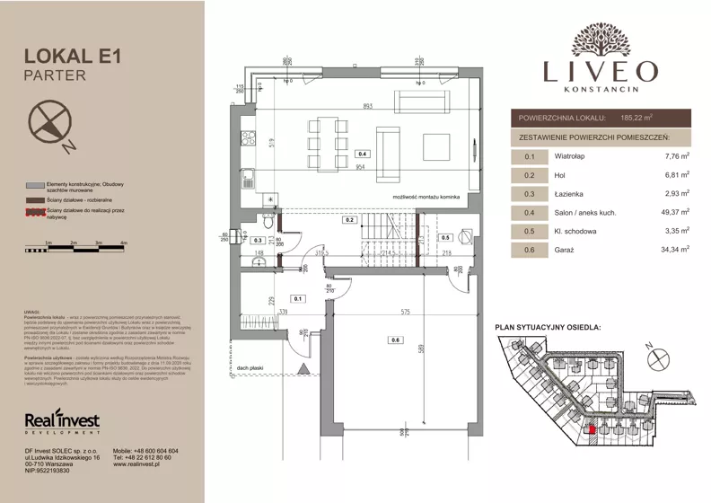 Dom 185,22 m², oferta nr E.1, LIVEO Konstancin, Solec, ul. Jaśminowa