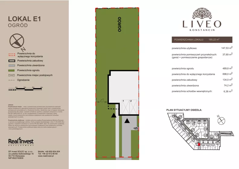 Dom 185,22 m², oferta nr E.1, LIVEO Konstancin, Solec, ul. Jaśminowa