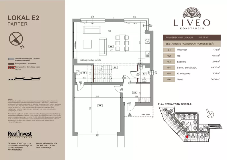 Dom 185,22 m², oferta nr E.2, LIVEO Konstancin, Solec, ul. Jaśminowa