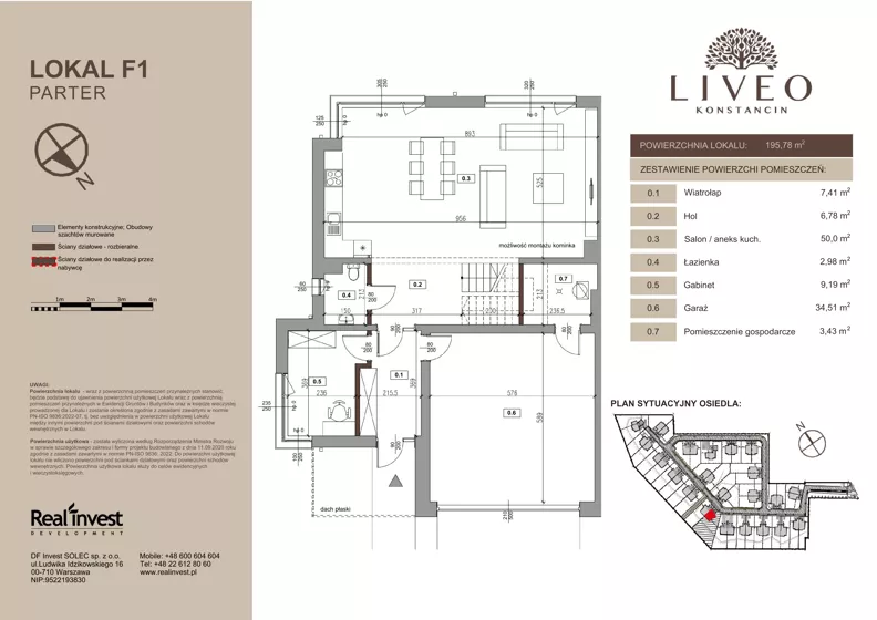 Dom 195,78 m², oferta nr F.1, LIVEO Konstancin, Solec, ul. Jaśminowa
