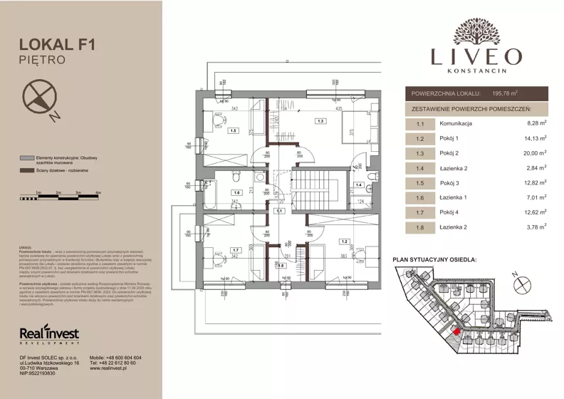 Dom 195,78 m², oferta nr F.1, LIVEO Konstancin, Solec, ul. Jaśminowa