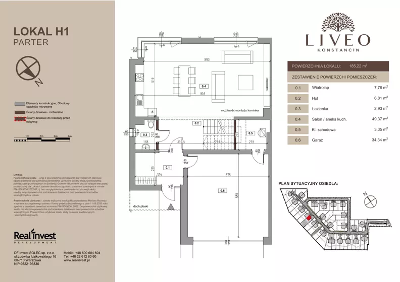 Dom 185,22 m², oferta nr H.1, LIVEO Konstancin, Solec, ul. Jaśminowa
