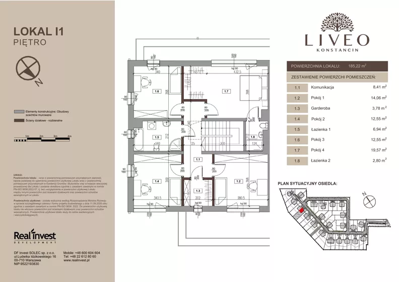 Dom 185,22 m², oferta nr I.1, LIVEO Konstancin, Solec, ul. Jaśminowa