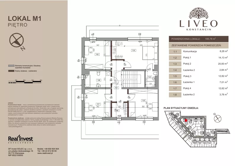 Dom 195,78 m², oferta nr M.1, LIVEO Konstancin, Solec, ul. Jaśminowa