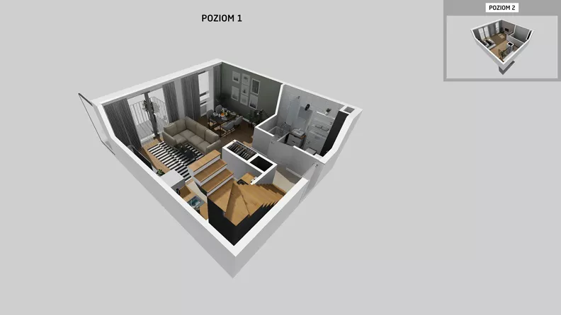 1 pokój, mieszkanie 64,65 m², piętro 2, oferta nr A/28, Osiedle Park Świetlików, Wrocław, Maślice, Aleja Śliwowa 21