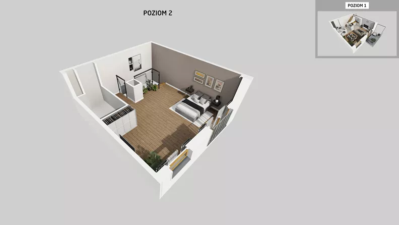 1 pokój, mieszkanie 64,65 m², piętro 2, oferta nr A/28, Osiedle Park Świetlików, Wrocław, Maślice, Aleja Śliwowa 21