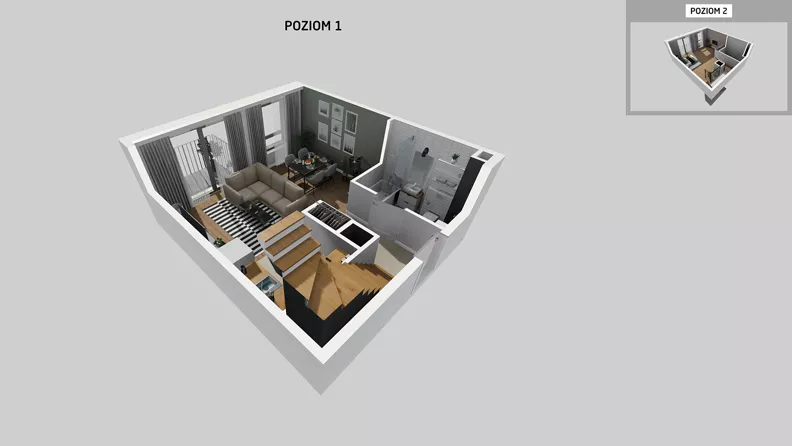 1 pokój, mieszkanie 61,63 m², piętro 2, oferta nr A/29, Osiedle Park Świetlików, Wrocław, Maślice, Aleja Śliwowa 21
