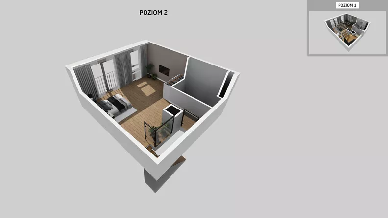 1 pokój, mieszkanie 61,63 m², piętro 2, oferta nr A/29, Osiedle Park Świetlików, Wrocław, Maślice, Aleja Śliwowa 21