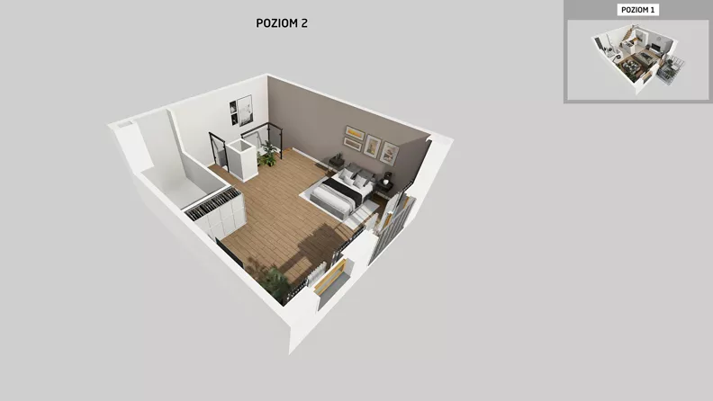 1 pokój, mieszkanie 61,63 m², piętro 2, oferta nr A/29, Osiedle Park Świetlików, Wrocław, Maślice, Aleja Śliwowa 21