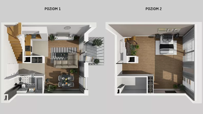1 pokój, mieszkanie 62,55 m², piętro 2, oferta nr A/58, Osiedle Park Świetlików, Wrocław, Maślice, Aleja Śliwowa 21