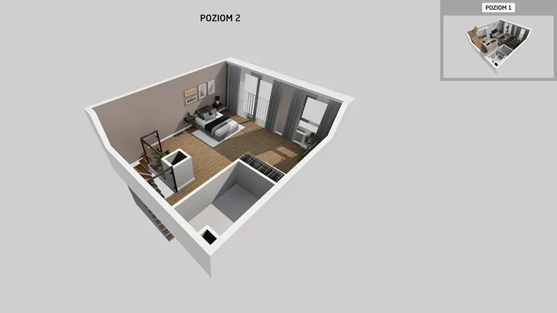 1 pokój, mieszkanie 62,55 m², piętro 2, oferta nr A/58, Osiedle Park Świetlików, Wrocław, Maślice, Aleja Śliwowa 21