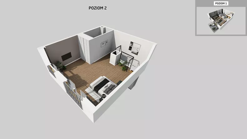 1 pokój, mieszkanie 62,55 m², piętro 2, oferta nr A/58, Osiedle Park Świetlików, Wrocław, Maślice, Aleja Śliwowa 21