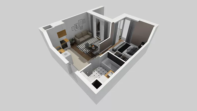 1 pokój, mieszkanie 32,20 m², piętro 1, oferta nr C/135, Przystanek Prądnik 2, Kraków, Prądnik Biały, Górka Narodowa, ul. Meiera