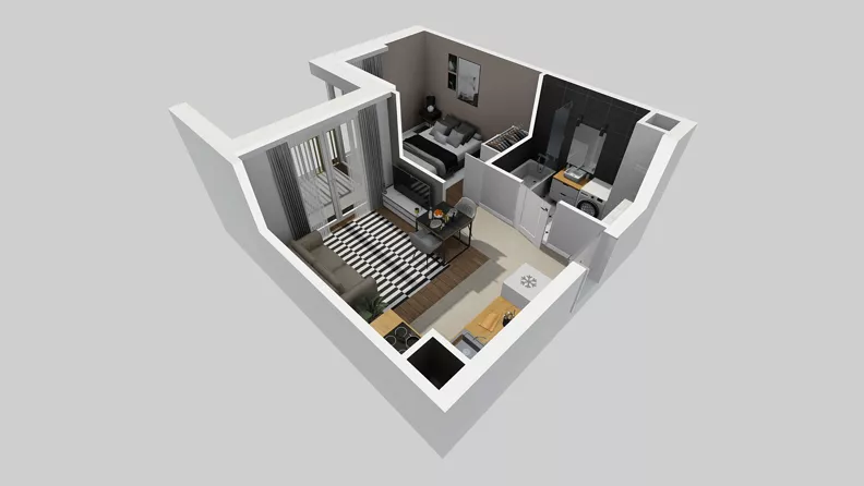 1 pokój, mieszkanie 32,20 m², piętro 1, oferta nr C/135, Przystanek Prądnik 2, Kraków, Prądnik Biały, Górka Narodowa, ul. Meiera