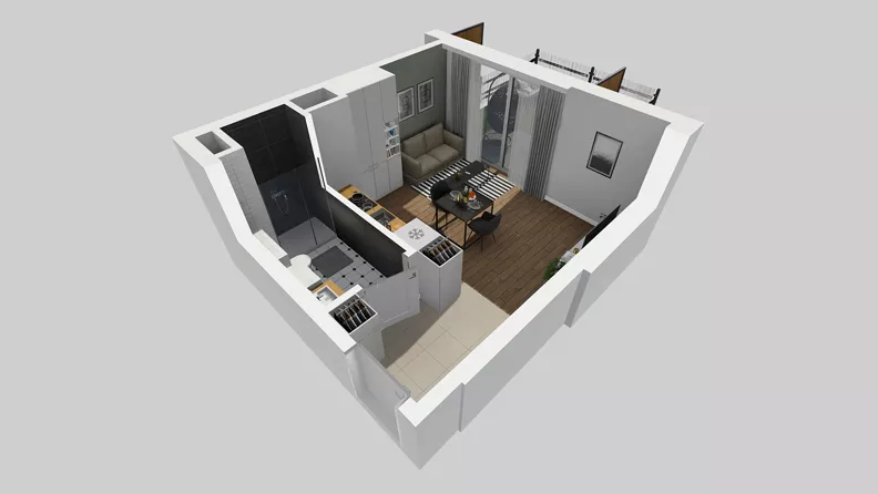 1 pokój, mieszkanie 26,57 m², parter, oferta nr B/2, Metro Zachód 8 bud. B i D, Warszawa, Bemowo, Chrzanów, ul. Szeligowska