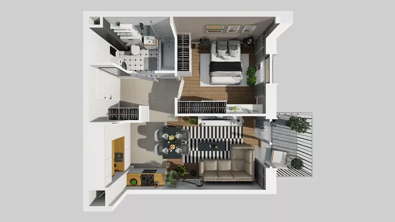 2 pokoje, mieszkanie 39,28 m², piętro 1, oferta nr A/11, Osiedle Park Świetlików, Wrocław, Maślice, Aleja Śliwowa 21