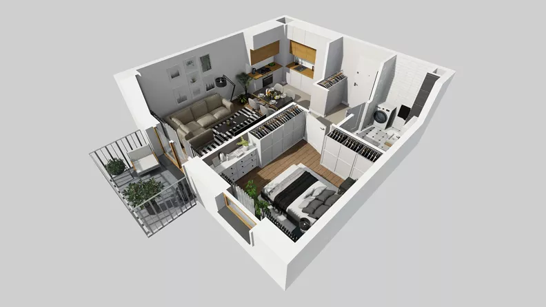 2 pokoje, mieszkanie 39,28 m², piętro 1, oferta nr A/11, Osiedle Park Świetlików, Wrocław, Maślice, Aleja Śliwowa 21